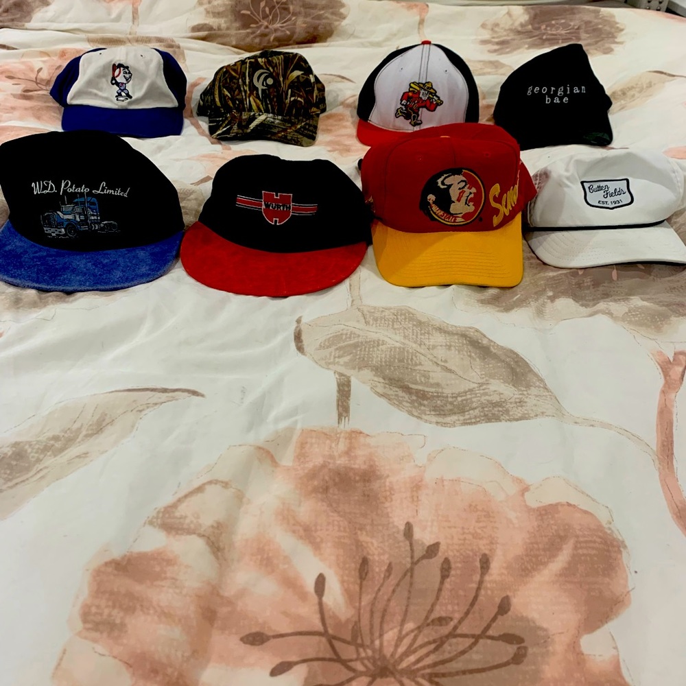 8 vintage hat bundle